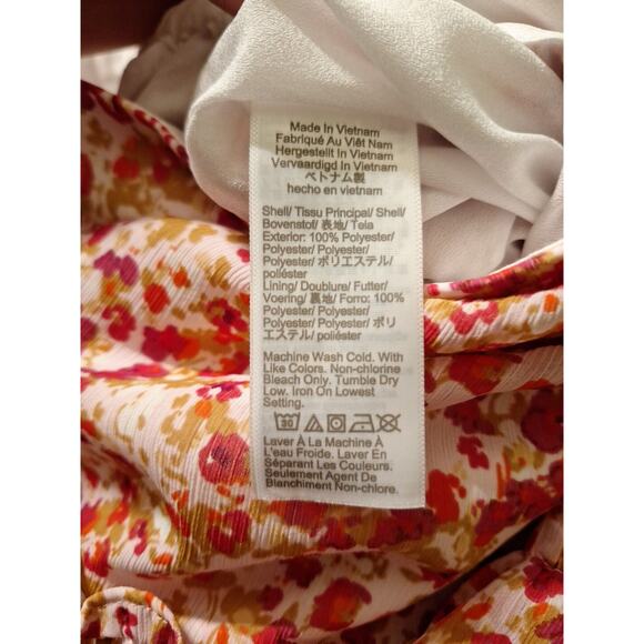 J CREW Tiered Ruffle Spring Floral Skirt Women's S-Elastic Waist-19" Length - Picture 6 of 6